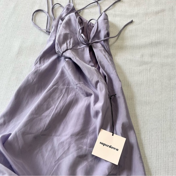 Revolve Superdown Tanea Mini Dress Lavander Spaguetti Straps NWT Size XXS - Picture 8 of 11